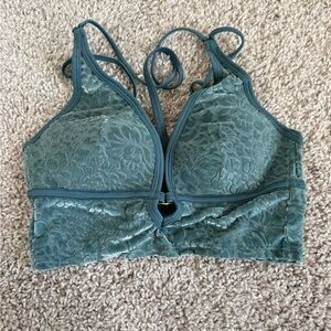 Elegant Lace Bralette in Teal